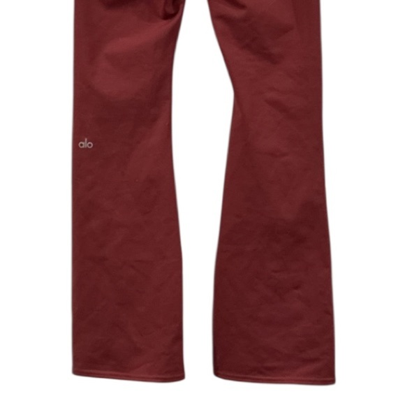 Alo Airbrush High Waist Cranberry Flare Pants Size Small - Picture 10 of 15
